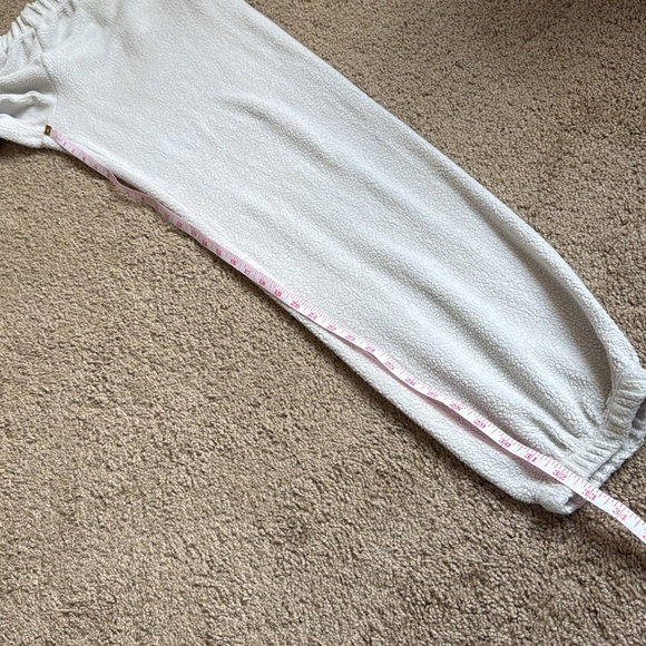 Leset Teddy Jogger Lounge Sweatpants in Cement Light Grey - Picture 9 of 12